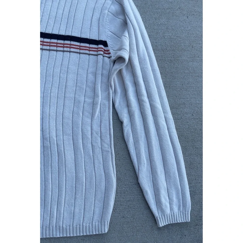 Arizona Jean Company mall punk Y2K dad Large V-Neck Ribbed Sweater